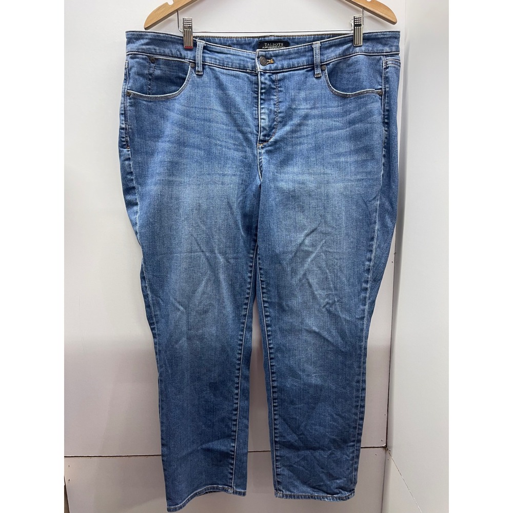 Talbots Flawless Five Pocket Slim Ankle Jeans Blue Medium Wash 16WP Woman Petite